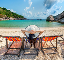 Beachside dining in Lakshadweep