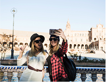 Travellers sightseeing in Georgia